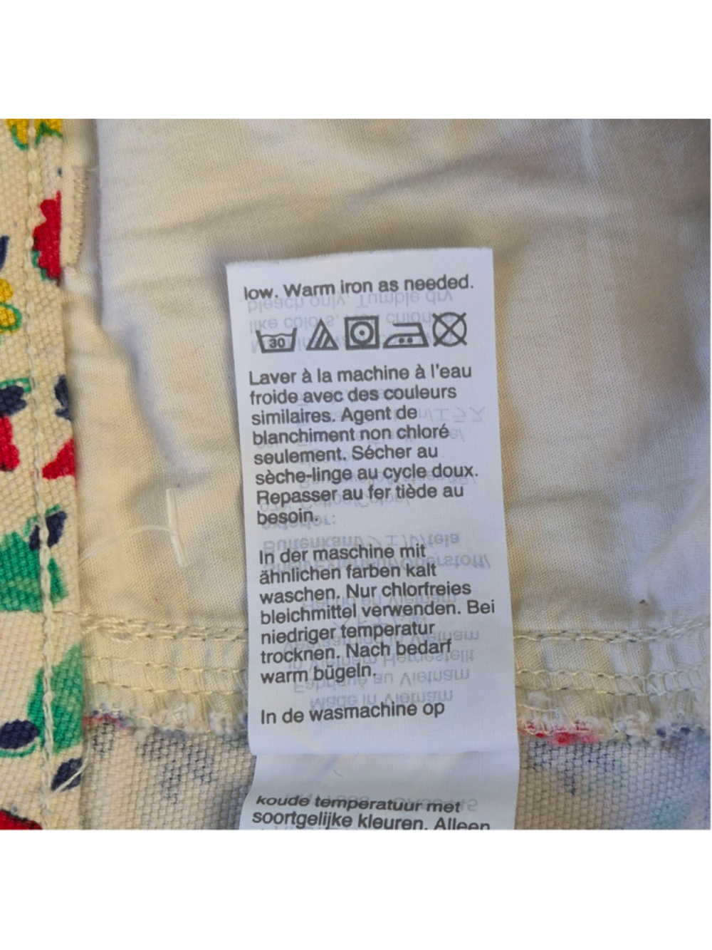 Women's J.Crew Mercantile Floral Mini Skirt Size 6 Beige Red - Picture 7 of 7